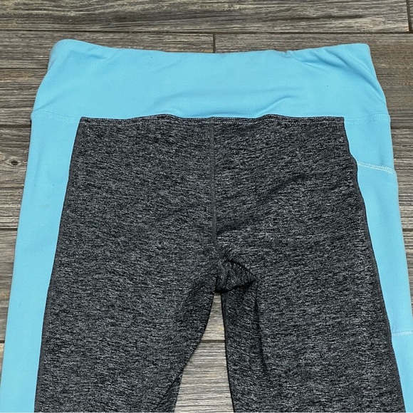 FJ Footjoy Golf Ankle Leggings Women's Size Large Gray Blue 27 Inch Side Pocket - Picture 6 of 15